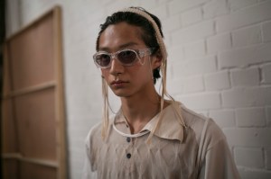 Backstage at Stefan Cooke Men's Spring 2020 photographed in London on 09 June 2019
