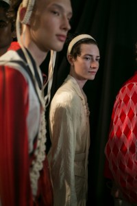 Backstage at Stefan Cooke Men's Spring 2020 photographed in London on 09 June 2019