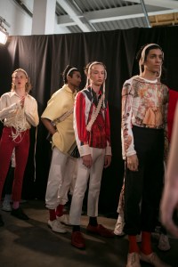 Backstage at Stefan Cooke Men's Spring 2020 photographed in London on 09 June 2019
