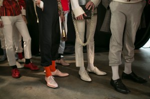 Backstage at Stefan Cooke Men's Spring 2020 photographed in London on 09 June 2019