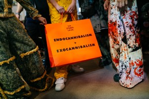 Backstage at Sterling Ruby Men's Spring 2020