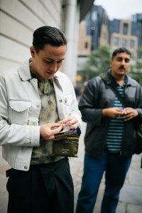 Street style at London Fashion Week Men's spring 2020