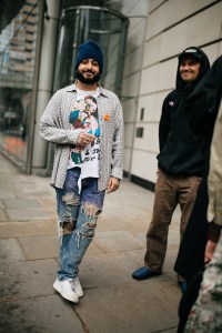 Street style at London Fashion Week Men's spring 2020