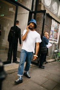 Street style at London Fashion Week Men's spring 2020