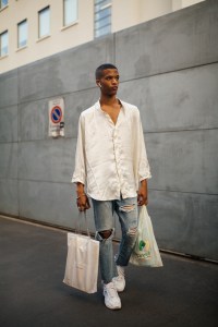 Street style at Milan Fashion Week Men's spring 2020