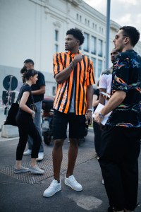 Street style at Milan Fashion Week Men's spring 2020