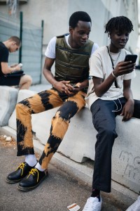 Street style at Milan Fashion Week Men's spring 2020