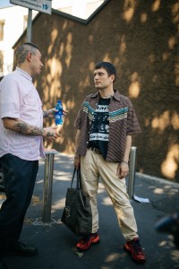 Street style at Milan Fashion Week Men's spring 2020