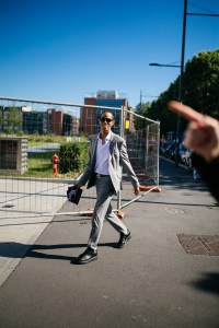 Street style at Milan Fashion Week Men's spring 2020