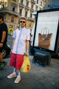 Street style at Milan Fashion Week Men's spring 2020