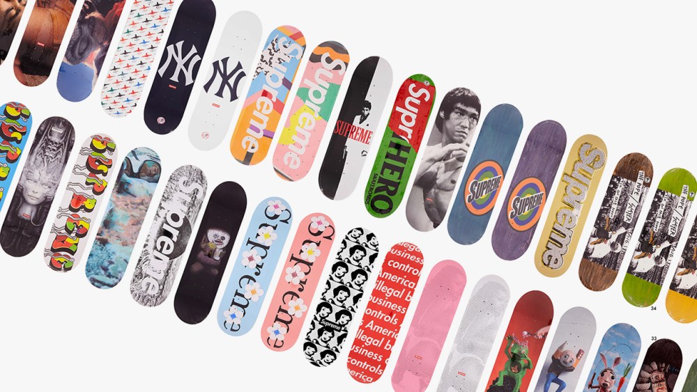 Rare Collection of Supreme Skateboards Sold for 100,000 Pounds