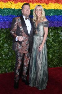 James Corden and Julia Carey