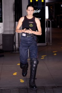 Model on the catwalk