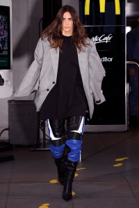 Model on the catwalk