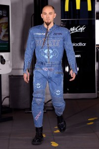 Model on the catwalk