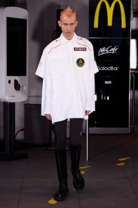 Model on the catwalk
