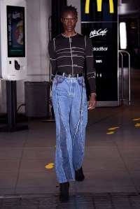 Model on the catwalk
