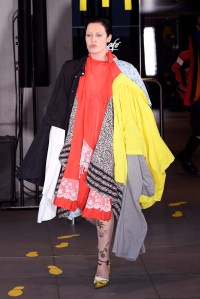 Model on the catwalk