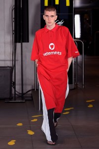 Model on the catwalk