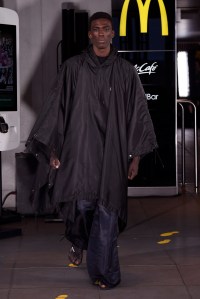 Model on the catwalk
