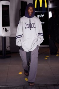 Model on the catwalk