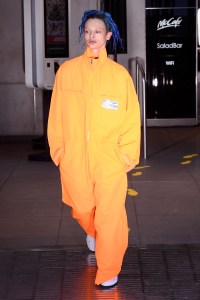 Model on the catwalk