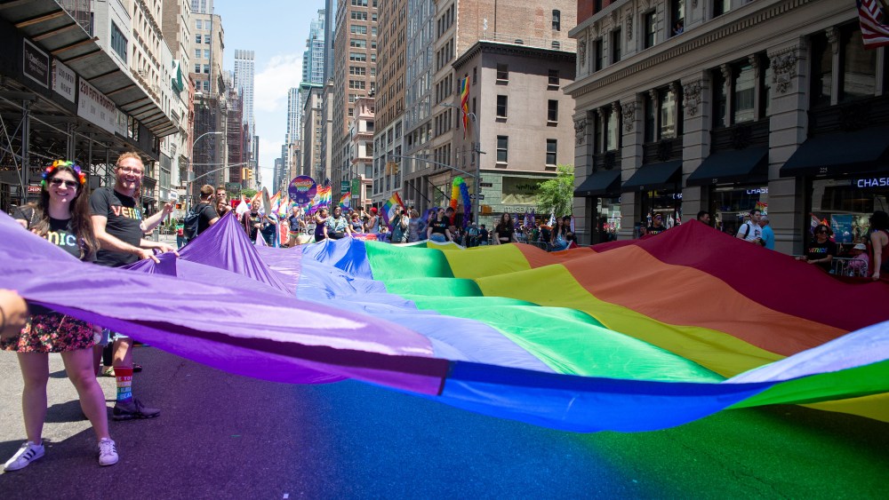 The scene at the World Pride Parade in New York.
