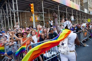 The scene at the World Pride Parade in New York.