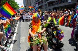 The scene at the World Pride Parade in New York.