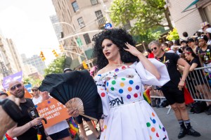 The scene at the World Pride Parade in New York.