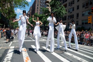 The scene at the World Pride Parade in New York.