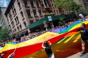 The scene at the World Pride Parade in New York.