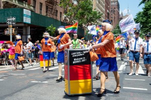 The scene at the World Pride Parade in New York.