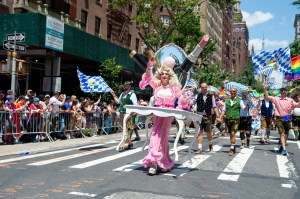 The scene at the World Pride Parade in New York.