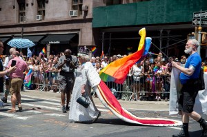 The scene at the World Pride Parade in New York.