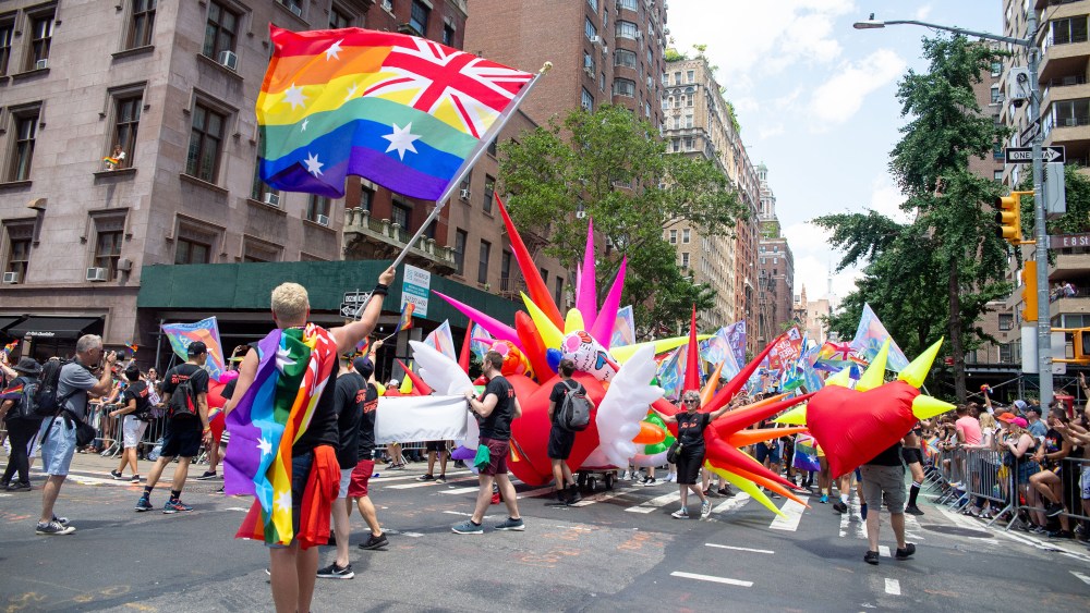 The scene at the World Pride Parade in New York.