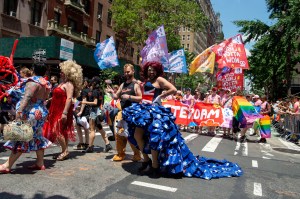 The scene at the World Pride Parade in New York.