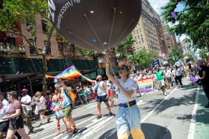 The scene at the World Pride Parade in New York.