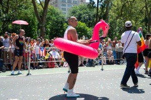 The scene at the World Pride Parade in New York.