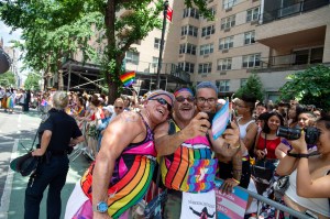 The scene at the World Pride Parade in New York.