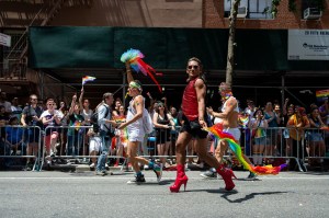 The scene at the World Pride Parade in New York.