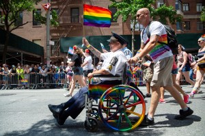 The scene at the World Pride Parade in New York.