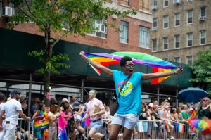 The scene at the World Pride Parade in New York.