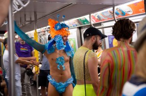The scene at the World Pride Parade in New York.