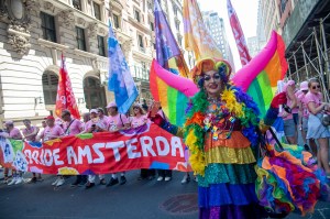 The scene at the World Pride Parade in New York.