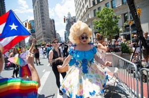 The scene at the World Pride Parade in New York.