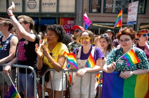 The scene at the World Pride Parade in New York.