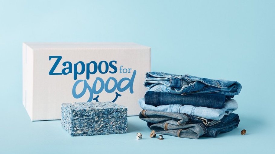 Zappos & blue jeans go green