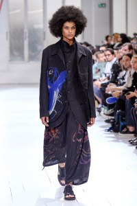 Model on the catwalk