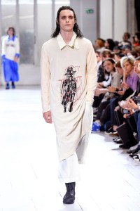Model on the catwalk